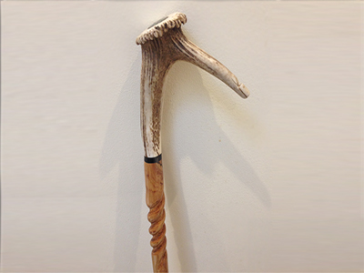 Antler Whistle/Compass Stick